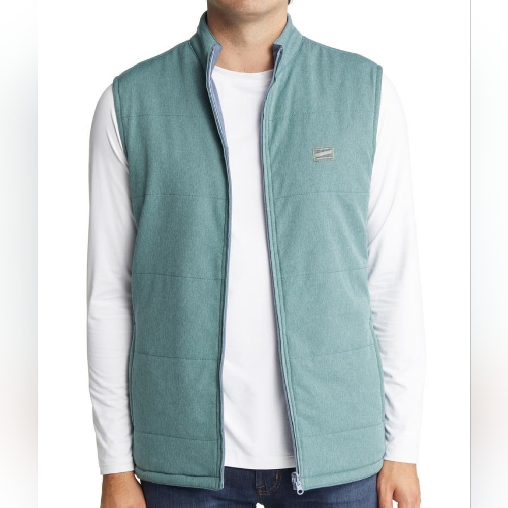 Travis Mathew Clear Cut Reversible Men's Full Zip Vest